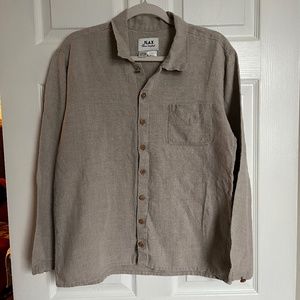 FLAX by Jeanne Engelhart 100% linen button down